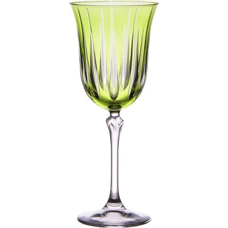 Table Passion - Coffret de 6 verres à pied Divina vert 28 cl