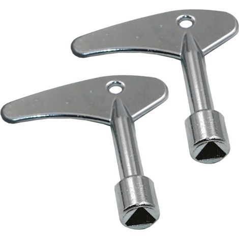 2 Pièce Clé Triangulaire en Métal,Clés Triangulaires,Clé de la Boîte du Compteur pour Armoire de Compteur Électrique à Eau de Gaz