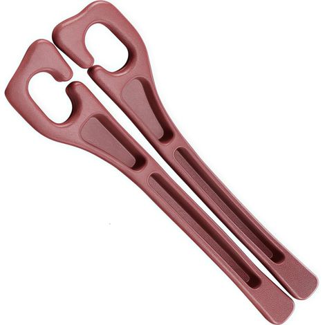 2 rellenadores hueco asiento antideslizantes con almacenaje, universales, rojo (1/5)