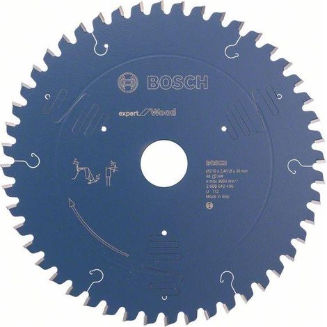 2608642496 - Lama per troncatrice Expert for Wood 210 x 30 x 2,4 mm, 48