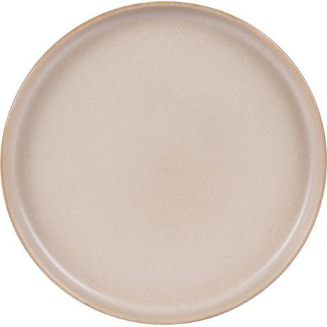 Table Passion - Assiette plate Uno sable 28 cm (lot de 6)