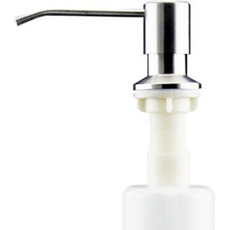 Flüssigseifenspender in einer Plastikflasche mit einer Pumpe aus Edelstahl 304 für die Küchenspüle (silberner Pumpenkopf) (1/5)