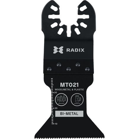 Lame multitool - Radix - HCS - 40 x 44 mm - 18 dents (1,4 mm) fraisées (1/3)