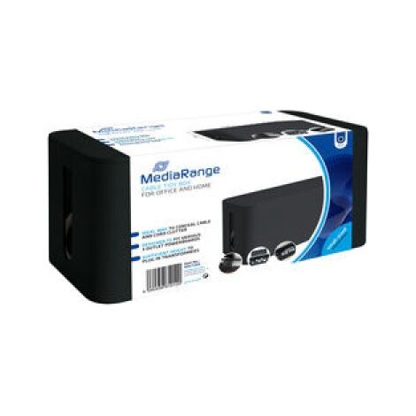MediaRange Cable tidy box, small-sized, 233x118x114mm, black (MRCS306)