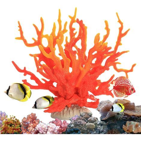 Korallenornament, stabiler Sockel, robustes PVC, Aquariendekoration, Reptilienlandschaft (1/5)