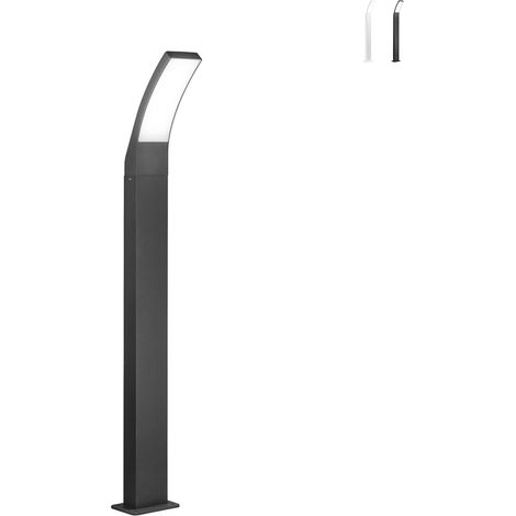Poteau extérieur de jardin h90 en aluminium IP65 avec éclairage LED Sail - Anthracite (1/3)