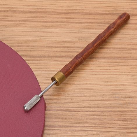 Stylo à huile pour tranchant en bois de santal avec pointe argentée, stylo à huile pour tranchant à double roulement, outil d'entretien des tranchants en cuir, stylo à huile pour tranchant en bois de