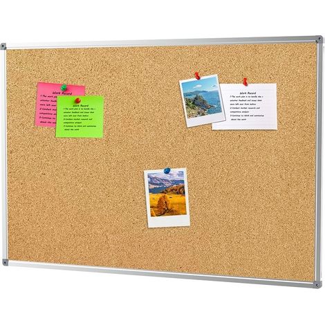 Pinnwand aus Kork - 90x120 cm - Natur