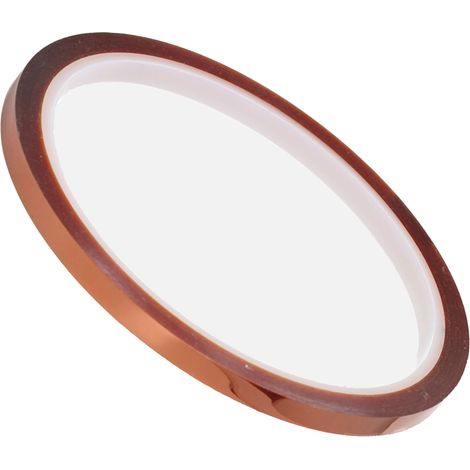 10 rouleaux de ruban adhésif de sublimation résistant à la chaleur PI pour presse de transfert haute température, 33 mètres de long, 5 mm de large (1/5)