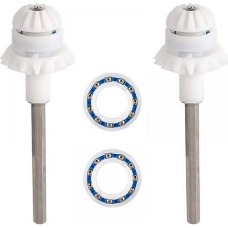 2 Pièces Nettoyeur Piscine pour MX8 MX8EL MX6 MX6EL Elite, Accessoires Mise Point l'arbre d'Entraînement Nettoyeur Piscine Rechange Nettoyeur Piscine pour Zodiac, avec Roulement Roue Moteur (1/5)