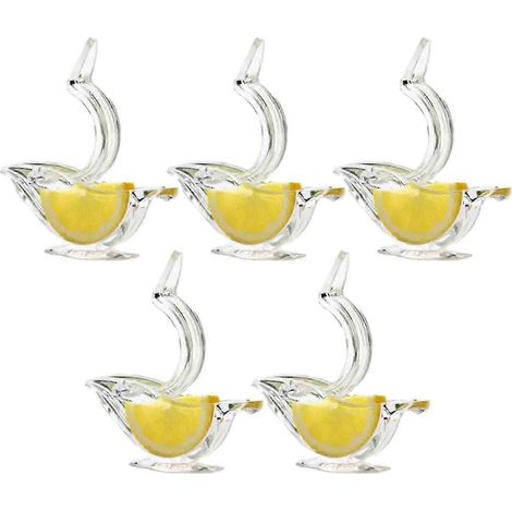 Presse-citron manuel en acrylique (lot de 5) - Presse-citron transparent à pince pour usage domestique (1/3)