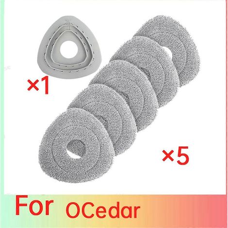 Têtes de rechange pour balai à franges, recharges de balai à franges en microfibre compatibles avec les réservoirs EasyWring 1 et Rinseclean (1/5)