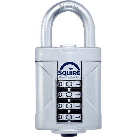 Squire VC50BX Vulcan Open Boron Shackle Combination Padlock – 50mm, Heavy-Duty, Boxed Security Lock