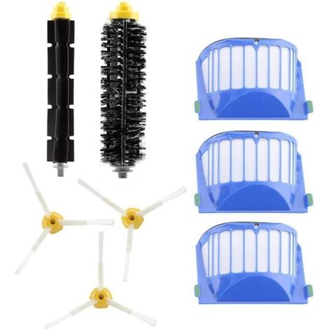 Kit De Brosse à Filtre à Air Haute Efficacité Pour Aspirateur Série Roomba Irobot 500 600 700 800 900 (1/4)