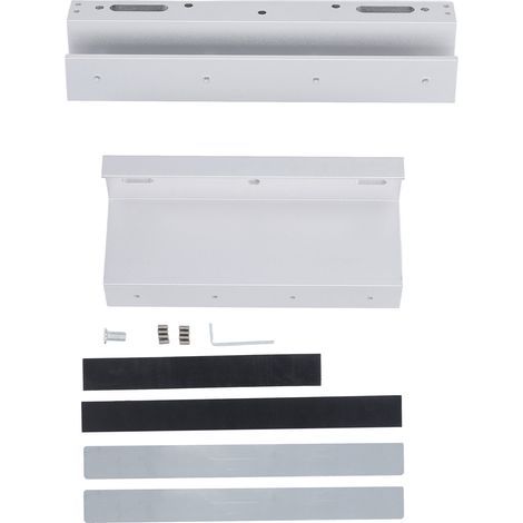 Soporte de cierre electromagnético de 280 kg, control de acceso para una sola puerta, soporte electromagnético para vidrio superior e inferior sin marco (1/5)
