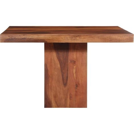 Table à manger Table à dîne 120x120x77 cm bois d'acacia massif (1/5)
