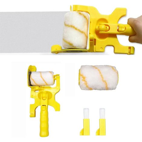 Rouleau Brosse Peinture, Brosse à Rouleau de Bordure Brosse Maison Peinture Outils Mur Peinture Rouleau Brosse Ensemble pour Mur, Plafond, Porte (1/5)