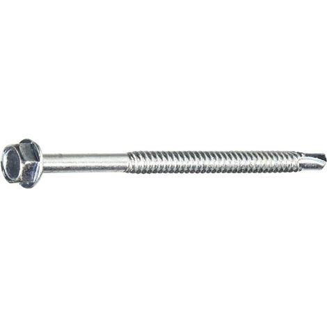 100PZ TIRAFONDO AUTOPERFORANTE PER FERRO mm 6,3 x 110