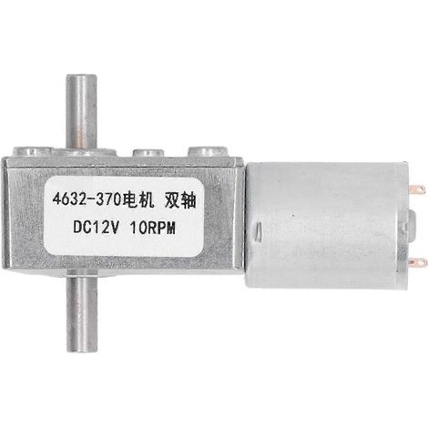 12V Doppelwellen-Turbogetriebemotor, hohes Drehmoment, 10 U/min Mikro-Untersetzungsgetriebe für Elektrowerkzeuge. (1/4)