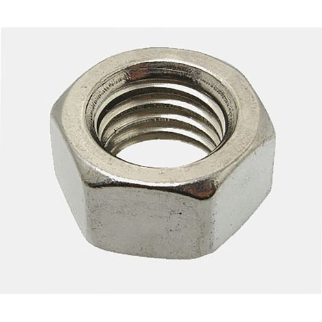 Écrou Hexagonal Inox A2 DIN 934 Ø 6 mm (lot de 17 pièces)
