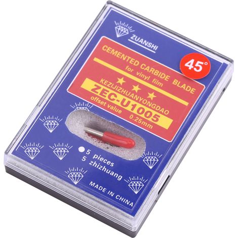 Plotter Cutter Knife Cemented Carbide Blade For Vinyl Cutting Lettering(45°)