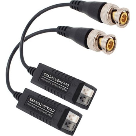 TrAdE Shop Traesio - Coppia Trasmettitori Video Balun Passivi Ahd Hdcvi Hdtvi Cctv Bnc Utp Cat5 1080p - (1/5)