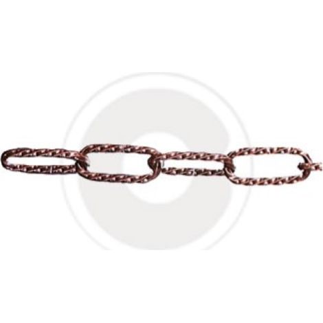 15 mt catena fune ritorta per lampadari fari esterno 3,2 mm bronzata