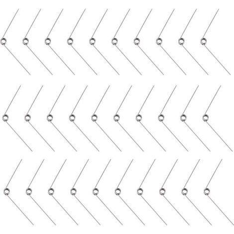 30pcs Acier Inoxydable Petit Ressort de Torsion, Ressorts de Torsion Mécaniques de Diamètre de Fil de 0.5 mm pour Le Travail du Bois de Bricolage, Meubles, Projet de Réparation
