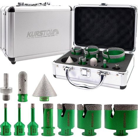 Forets Diamant Carrelage 10 Pièces - Scie Cloche Carrelage Kit (1/5)
