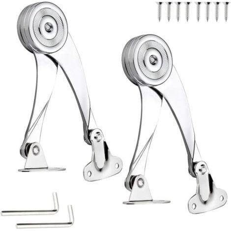 Charnière Porte Placard, Support Charnière Acier Inoxydable Charniere Meuble Réglable Angle D'ouverture 75 ° / 90 ° / 110 °avec Clé Hexagonale Pour Les Armoires Et Penderies Domestiques (1/5)