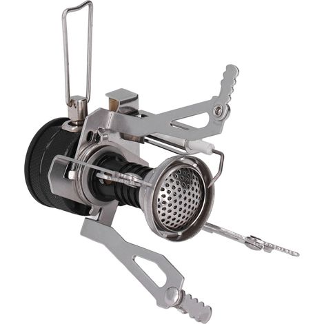 Réchaud de randonnée haute température résistant léger pliable à gaz réglable pour camping et trekking (1/5)
