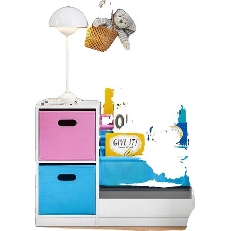 Étagère, Design Adapté aux Enfants, Rangement Multifonction, MULTI (1/2)