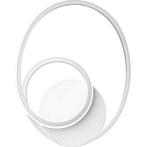 Lampada a parete Diva A Bianco - Applique LED 21W 3000K 1320lm in alluminio satinato e silicone opale, Dimmerabile taglio di fase - Gealuce (1/5)