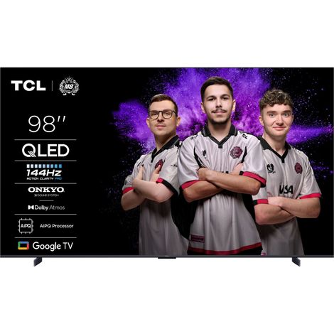 TCL 98QLED810K - TV QLED 98" (249 cm) - 4K UHD 3840x2160 - 144 Hz - Dolby Vison IQ - Google TV - 4xHDMI 2.1 - WiFi (1/5)