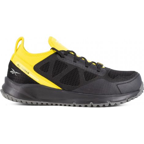 Reebok IB4095S3 chaussures de travail de se'curite' tout terrain basses en ne'opre'ne N.43 noir/jaune S3 avec embout en aluminium et semelle anti-perforation Nero/Giallo 43 (1/4)