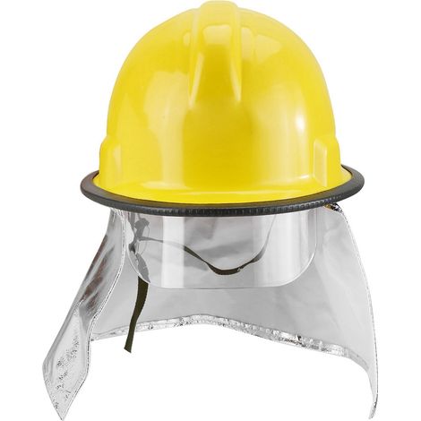 Casque de tronçonneuse, taille réglable, feuille d'aluminium ignifuge renforcée, casque de sécurité en plastique ABS, anti-buée et ultraviolet pour la protection de sauvetage (1/5)