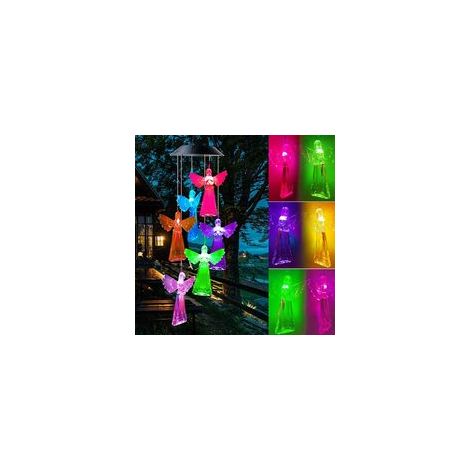 Carillon éolien d'extérieur, lampe solaire LED à couleur changeante (1/5)