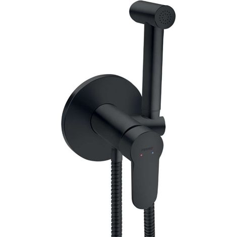 Novaservis Ferro Nostris - Grifo para bidé empotrado, con ducha, con cuerpo, negro BNS66PBL (1/2)