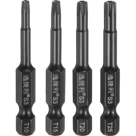 T10-T25 Embouts Tournevis Securite Torx Anti-Vandalisme 6 Pointes (1/5)