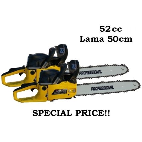 Doppia/2 pezzi Motosega per potatura 52cc lama 50cm - Mod. Yellow (1/2)