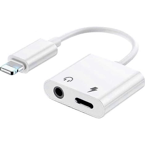 Adaptateur casque 2-en-1 pour iOS, vers connecteur casque 3,55 mm, compatible avec iOS 12/12 Pro/11/1 Edition 0703 (1/5)