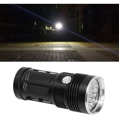 Hochleistungsfähige 18-LED-Taschenlampe, große Reichweite (10.000 lm), drei Leuchtmodi, wasserdicht, ideal für Outdoor-Aktivitäten, Abenteuer, Reisen, Wandern, Camping, Notfälle und Notfälle zu Hause. (1/5)