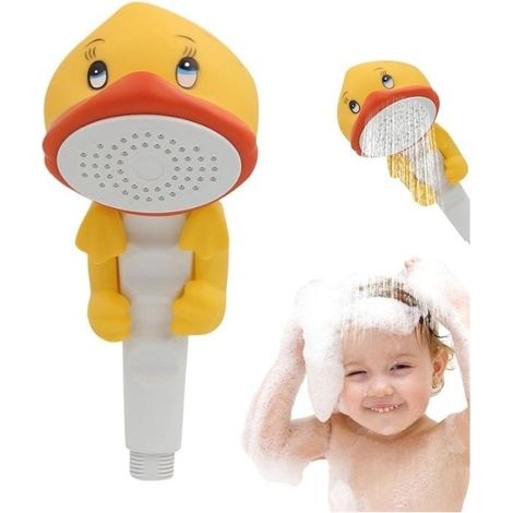Knob of shower to saving water in shape of duck - Adorable knob of shower for children - Nozzle of shower cute - Toy (1/5)