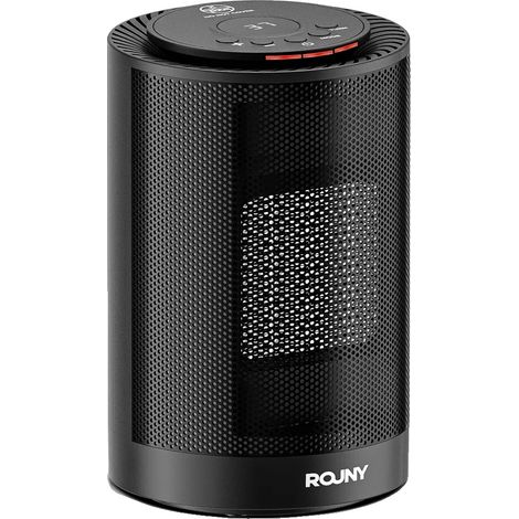 Calefactor auxiliar, calentamiento rápido, distribución de calor oscilante, color negro, 1200 W. (1/2)