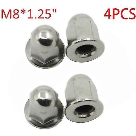 4/8 Stück M6 M8 M10 Gewindebolzen-Zylindermuttern für Honda Yamaha BMW Größe 6 mm x 1 / 8 mm x 125 / 10 mm x 125 - M8 4 Stück