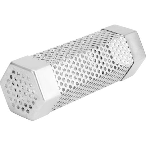 Lot de 2 tubes fumoirs à granulés pour barbecue, en acier inoxydable, de 15 cm (6 pouces), de forme hexagonale. (1/5)