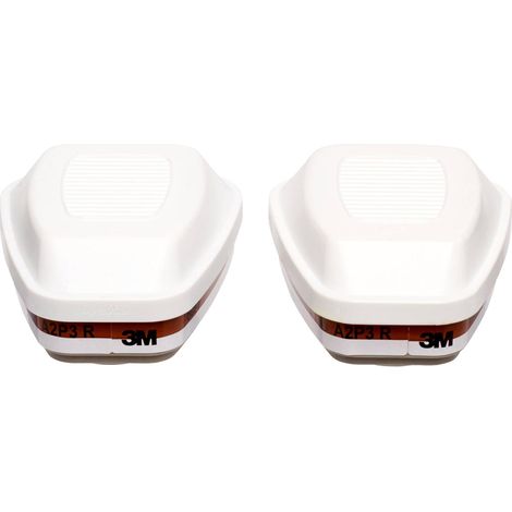 Couple de filtres 3M 6095 A2P3 – Protection contre gaz et particules – Efficacité 99,95% – Compatible avec masques 3M