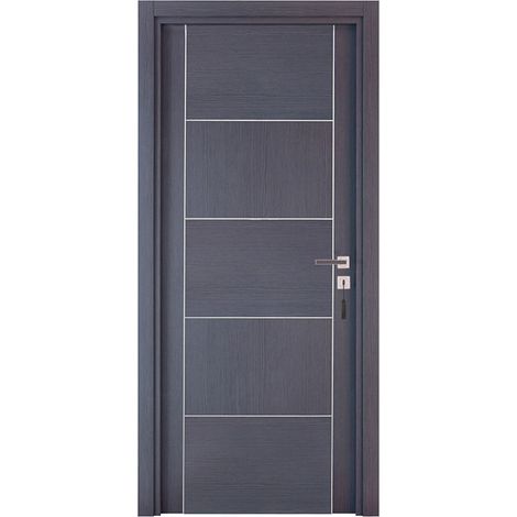 Bloc-porte pose fin de chantier collection PREMIUM Casoar, H.204 x l.83 cm, aspect chêne cendré, réversible