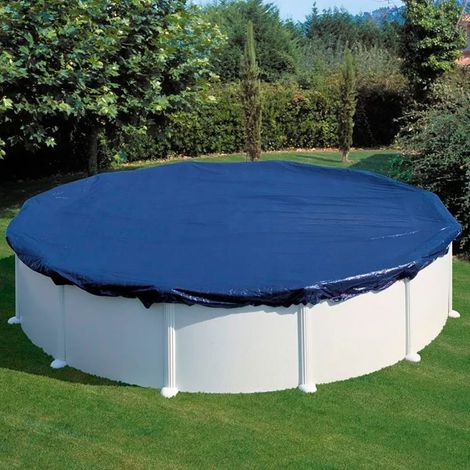 GRE - Bâche d'hivernage pour piscine tubulaire hors sol ronde Ø3,50m - 120g/m² - Protege des débris et diminue l'évaporatio