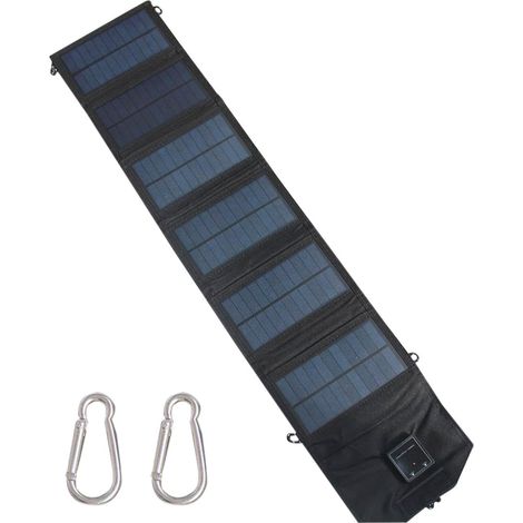 Panneau Solaire Pliable Batterie Externe Portable Double USB Panneaux Solaires 120W de Type Solaire Pour Téléphone Appareils Électroniques Extérieur Camping Randonnée Sac À Dos Pêche (1/5)